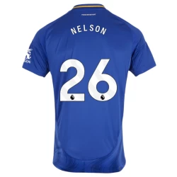 Camiseta Fútbol Leicester City Nelson #26 2024-25 Primera Equipación Hombre